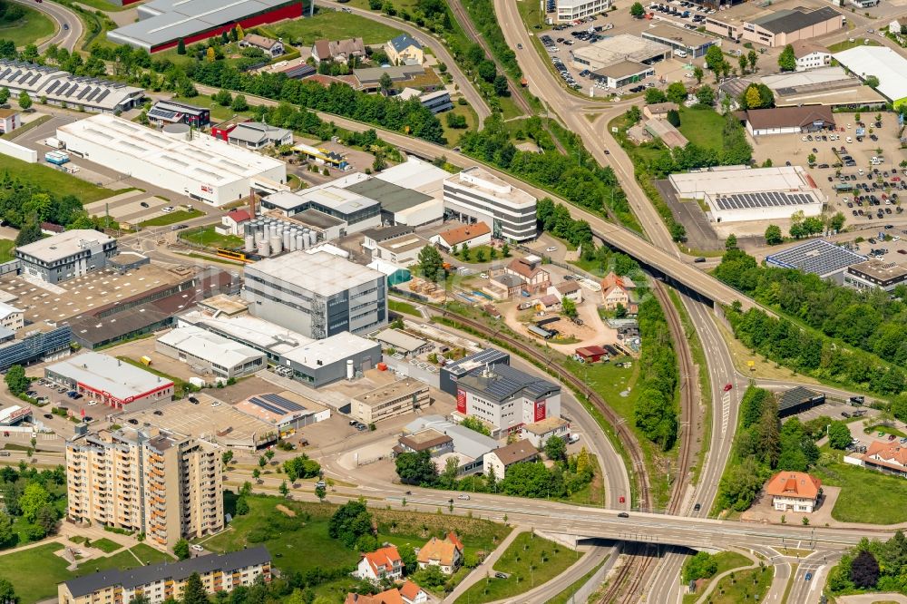 Luftbild Freudenstadt - Industrie- und Gewerbegebiet an der Stuttgarter Straße in Freudenstadt im Bundesland Baden-Württemberg, Deutschland