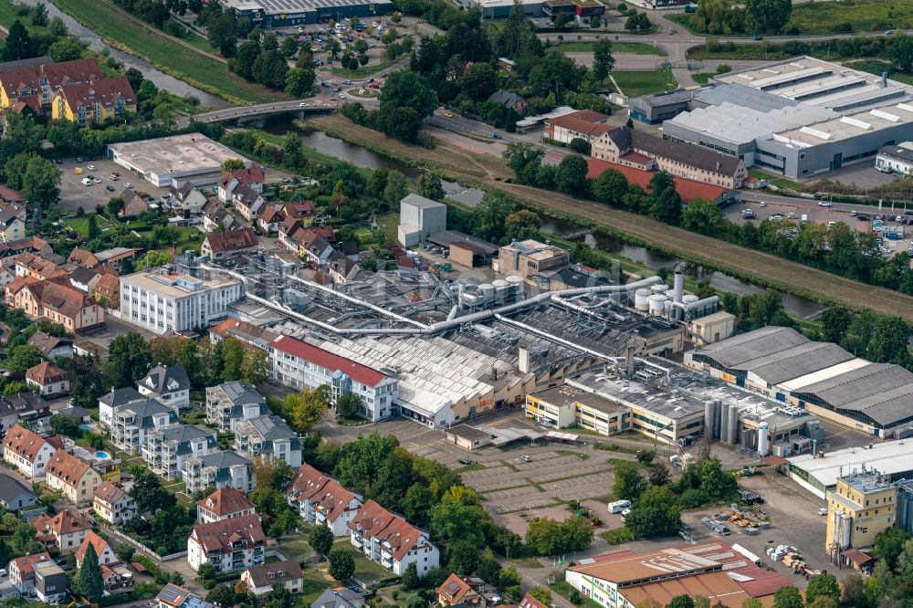 Luftbild Teningen - Industrie- und Gewerbegebiet in Teningen im Bundesland Baden-Württemberg, Deutschland