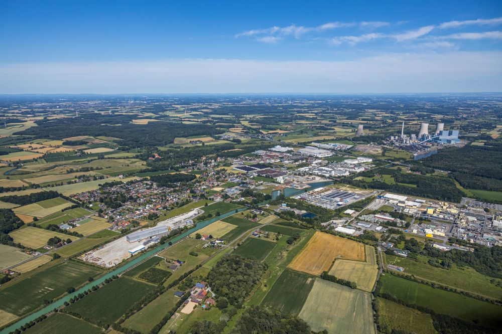 Uentrop von oben - Industrie- und Gewerbegebiet in Uentrop im Bundesland Nordrhein-Westfalen, Deutschland