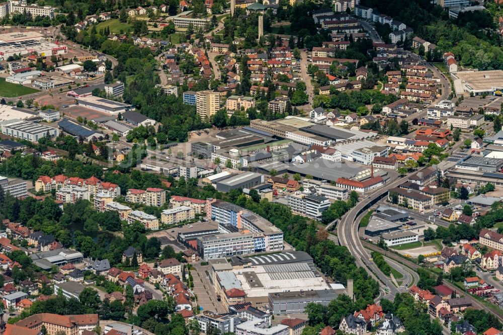 Villingen-Schwenningen von oben - Industrie- und Gewerbegebiet In Villingen in Villingen-Schwenningen im Bundesland Baden-Württemberg, Deutschland