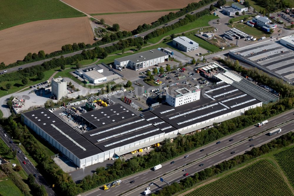 Luftaufnahme Weinsberg - Industrie- und Gewerbegebiet in Weinsberg im Bundesland Baden-Württemberg, Deutschland