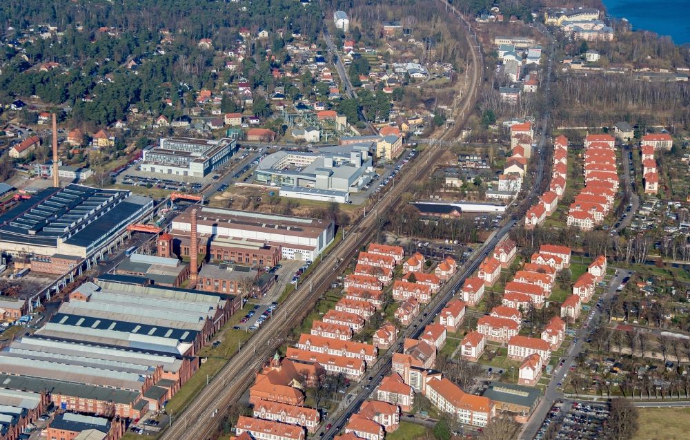 Luftbild Wildau - Industrie- und Gewerbegebiet in Wildau im Bundesland Brandenburg, Deutschland