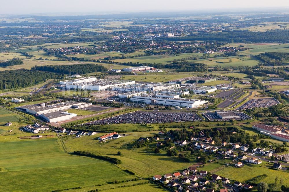 Luftbild Woustviller - Industrie- und Gewerbegebiet in Woustviller in Grand Est, Frankreich