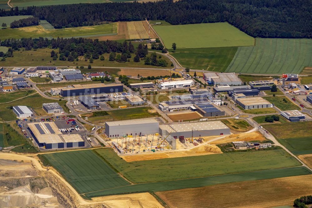 Luftaufnahme Zimmern ob Rottweil - Industrie- und Gewerbegebiet in Zimmern ob Rottweil im Bundesland Baden-Württemberg, Deutschland