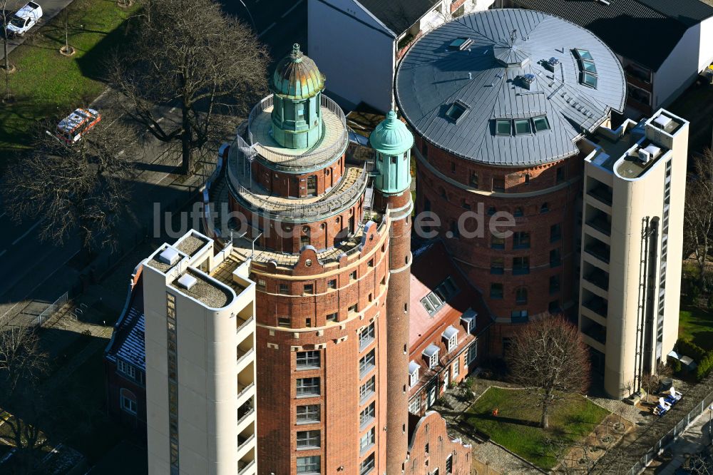 Luftbild Berlin - Industriedenkmal Wasserturm in Berlin, Deutschland