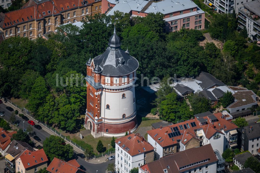 Luftbild Braunschweig - Industriedenkmal Wasserturm BS|ENERGY in Braunschweig im Bundesland Niedersachsen, Deutschland