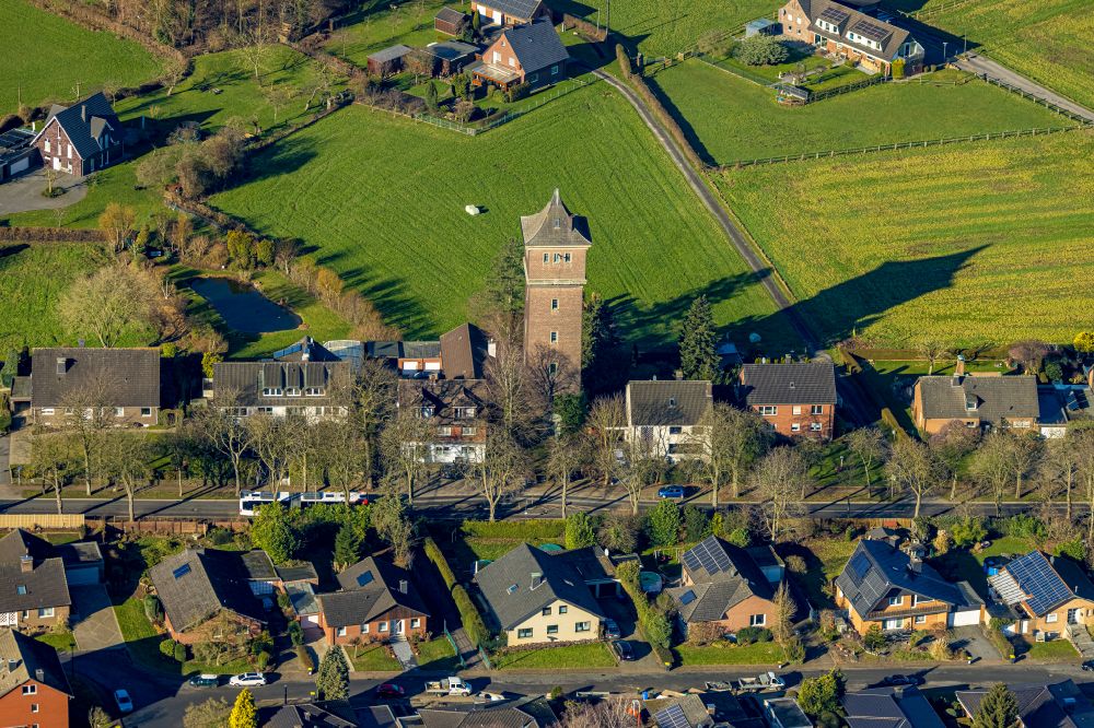 Luftbild Cappenberg - Industriedenkmal Wasserturm in Cappenberg im Bundesland Nordrhein-Westfalen, Deutschland