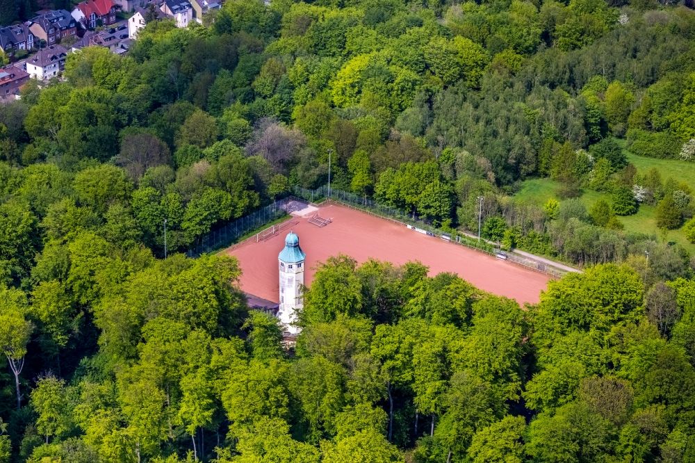 Luftbild Herne - Industriedenkmal Wasserturm in Herne im Bundesland Nordrhein-Westfalen, Deutschland