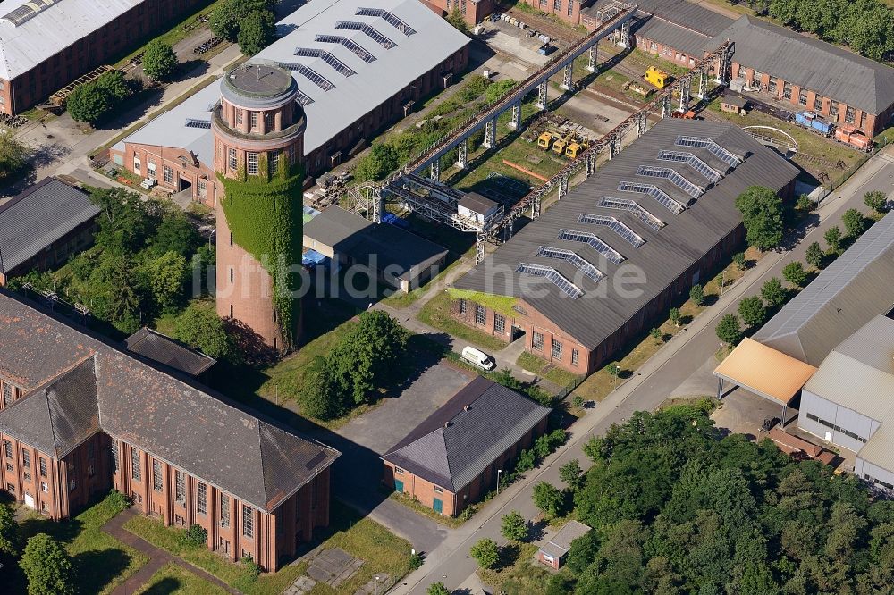Luftbild Kirchmöser - Industriedenkmal Wasserturm in Kirchmöser im Bundesland Brandenburg, Deutschland