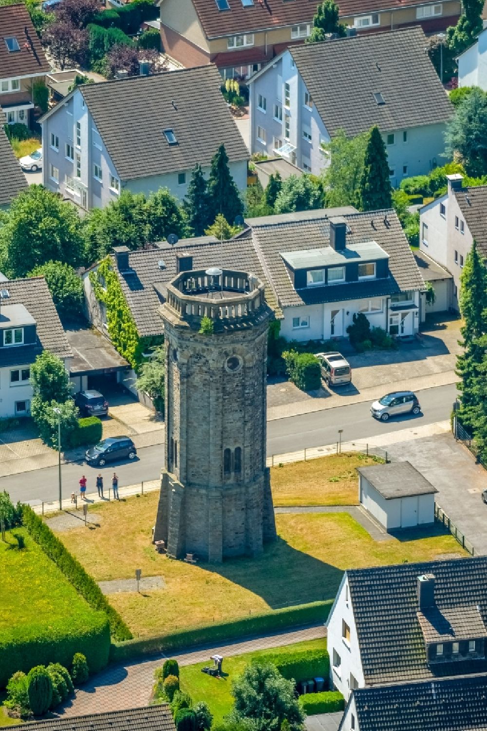 Luftbild Wetter (Ruhr) - Industriedenkmal Wasserturm Wasserturm Volmarstein in Wetter (Ruhr) im Bundesland Nordrhein-Westfalen, Deutschland