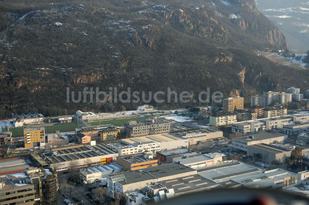 Luftbild Bozen - Industriegebiet in Oberau-Haslach in Bozen (Bolzano) in Italien