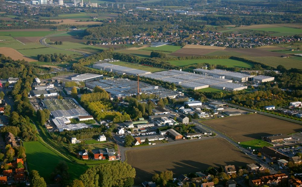 Oer-Erkenschwick aus der Vogelperspektive: Industriegebiet in Oer-Erkenschwick im Bundesland Nordrhein-Westfalen