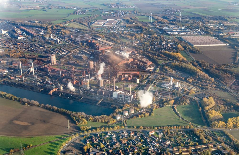 Luftbild Salzgitter - Industriegebiet des Stahlwerkes der Salzgitter AG in Salzgitter im Bundesland Niedersachsen