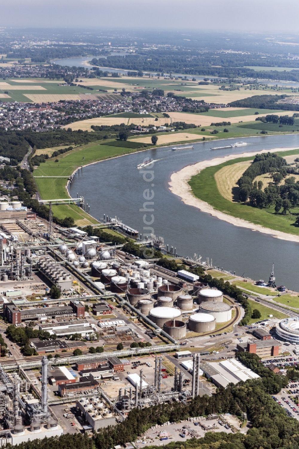 Luftbild Köln - Industriegelände Chempark (ehemals Bayerwerk Dormagen oder Chemiepark Dormagen) in Dormagen im Bundesland Nordrhein-Westfalen