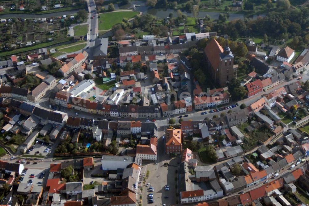 Luftbild Altentreptow - Innenstadt Altentreptow