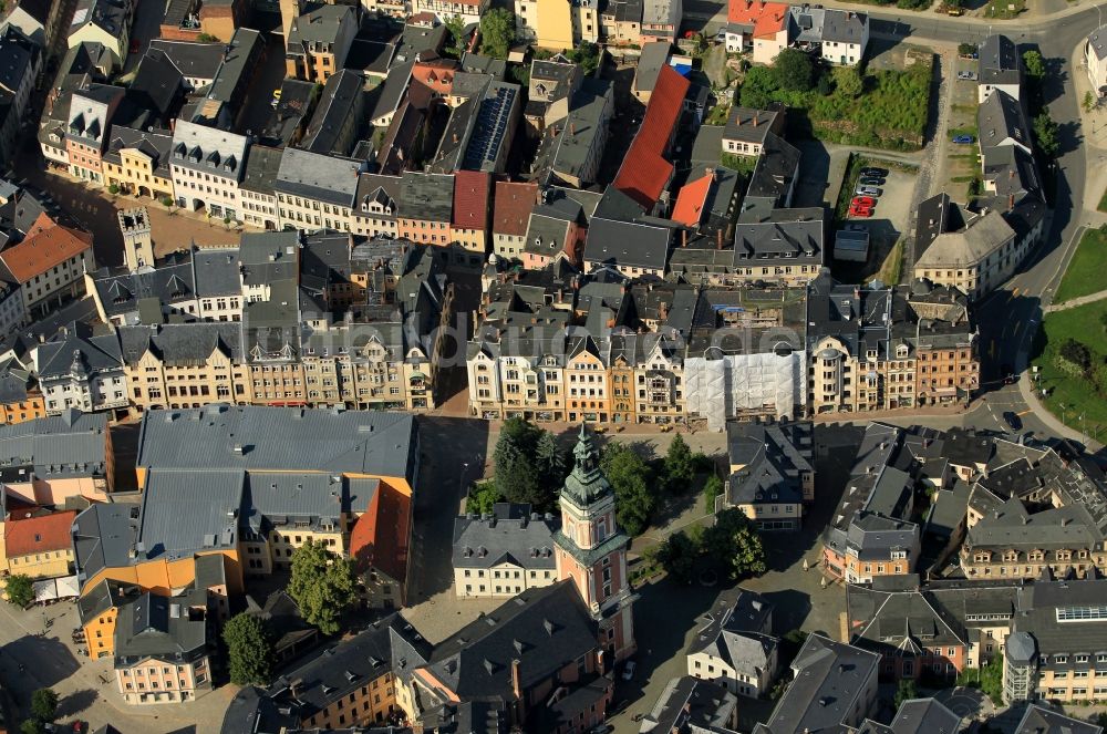 Luftbild Greiz - Innenstadt von Greiz im Bundesland Thüringen