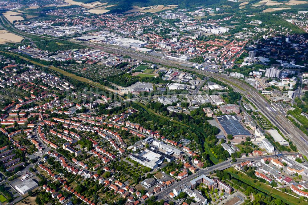 Luftbild Göttingen - Innenstadt in Göttingen im Bundesland Niedersachsen, Deutschland
