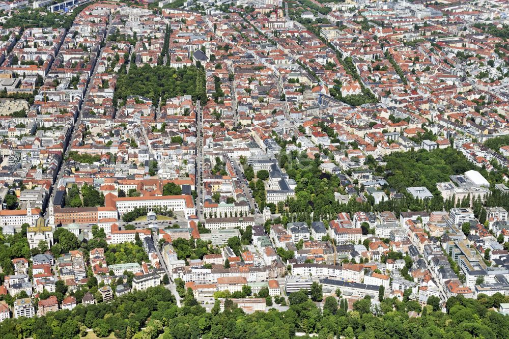 München aus der Vogelperspektive: Innenstadt in München im Bundesland Bayern, Deutschland
