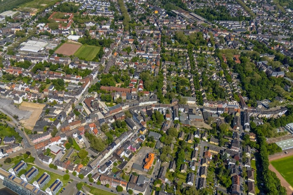 Luftbild Gelsenkirchen - Innenstadt im Ortsteil Ückendorf in Gelsenkirchen im Bundesland Nordrhein-Westfalen, Deutschland