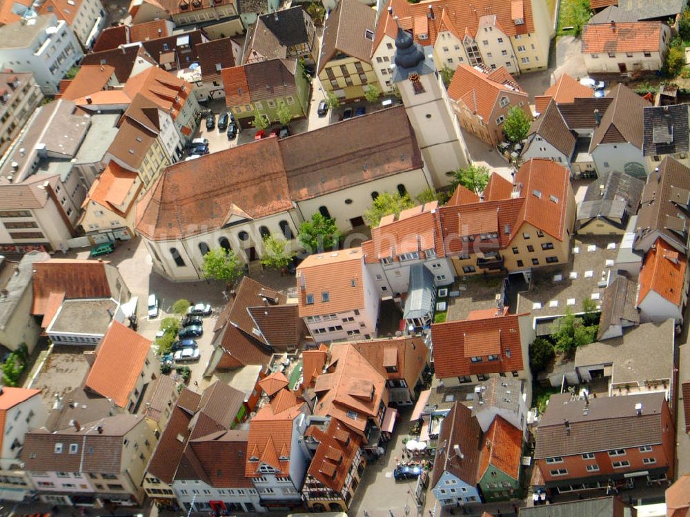 Luftbild Sinsheim - Innenstadt Sinsheim