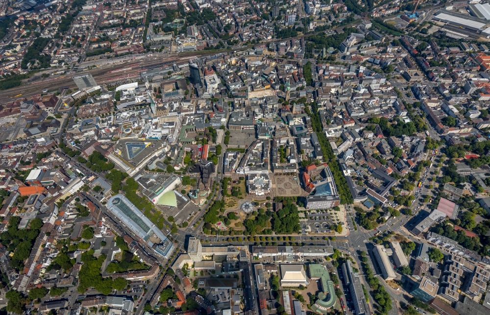 Luftbild Dortmund - Innenstadtbereich in Dortmund im Bundesland Nordrhein-Westfalen, Deutschland