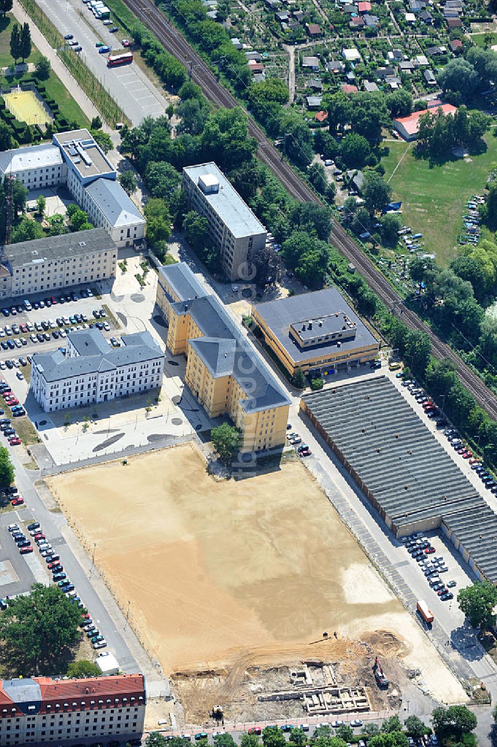 Potsdam aus der Vogelperspektive: Innenstadtbereich an der Henning-von-Treskow-Straße / Hoffbauerstraße / Dortusstraße in Potsdam