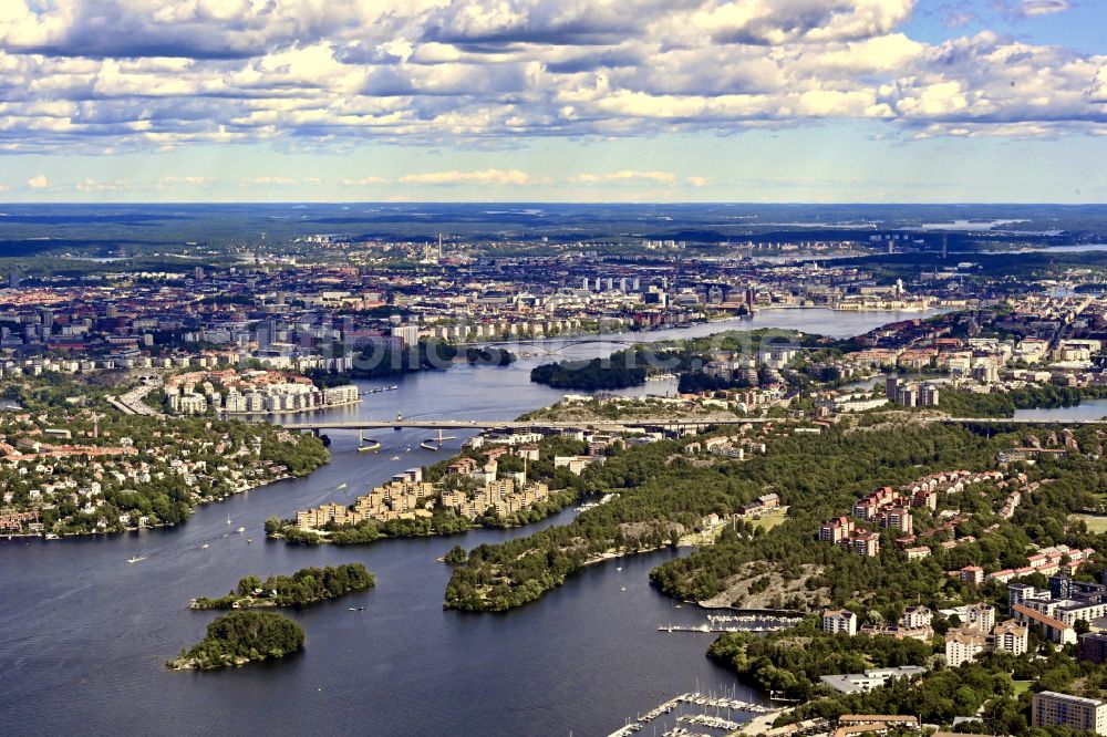 Luftbild Stockholm - Innenstadtbereich an den Uferbereichen Mälaren in Stockholm in Stockholms län, Schweden
