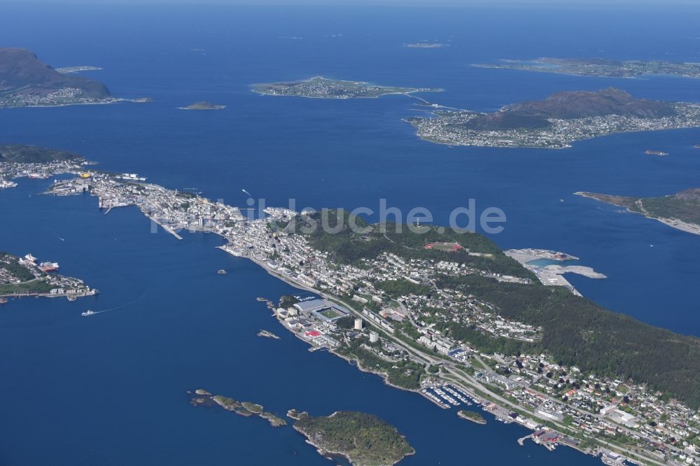 Luftbild Alesund - Insel Alesund in Møre og Romsdal, Norwegen