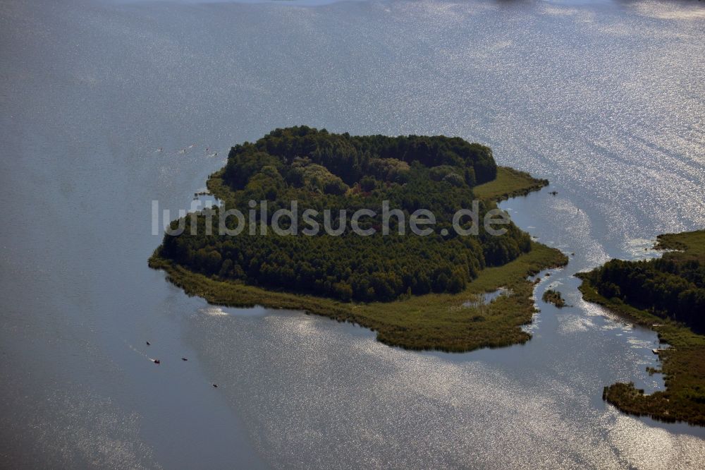 Märkisch Buchholz aus der Vogelperspektive: Insel im Köthener See bei Köthen, einem Ortsteil von Märkisch Buchholz im Bundesland Brandenburg