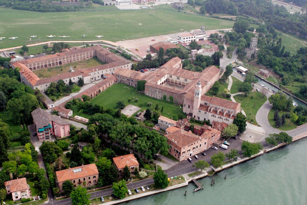 Luftbild Venedig - Insel Lido vor Venedig
