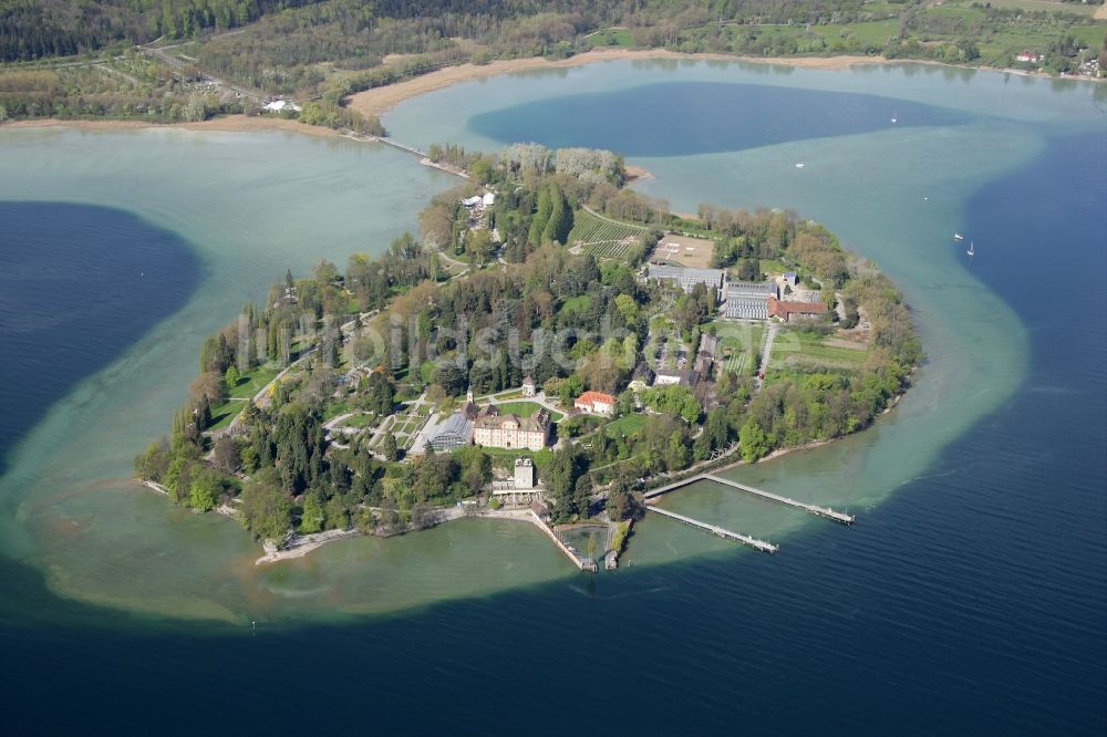 Luftbild Mainau - Insel Mainau im Bodensee in Baden-Württemberg