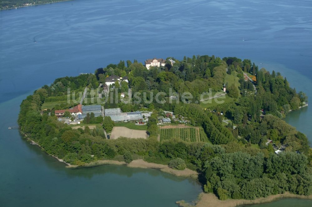 Luftbild Konstanz - Insel Mainau im Bodensee im Bundesland Baden-Württemberg