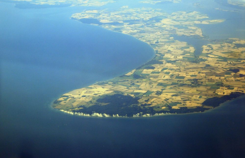 Luftbild Borre - Insel Moen in Dänemark
