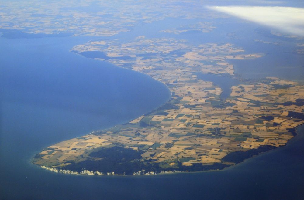 Luftaufnahme Borre - Insel Moen in Dänemark