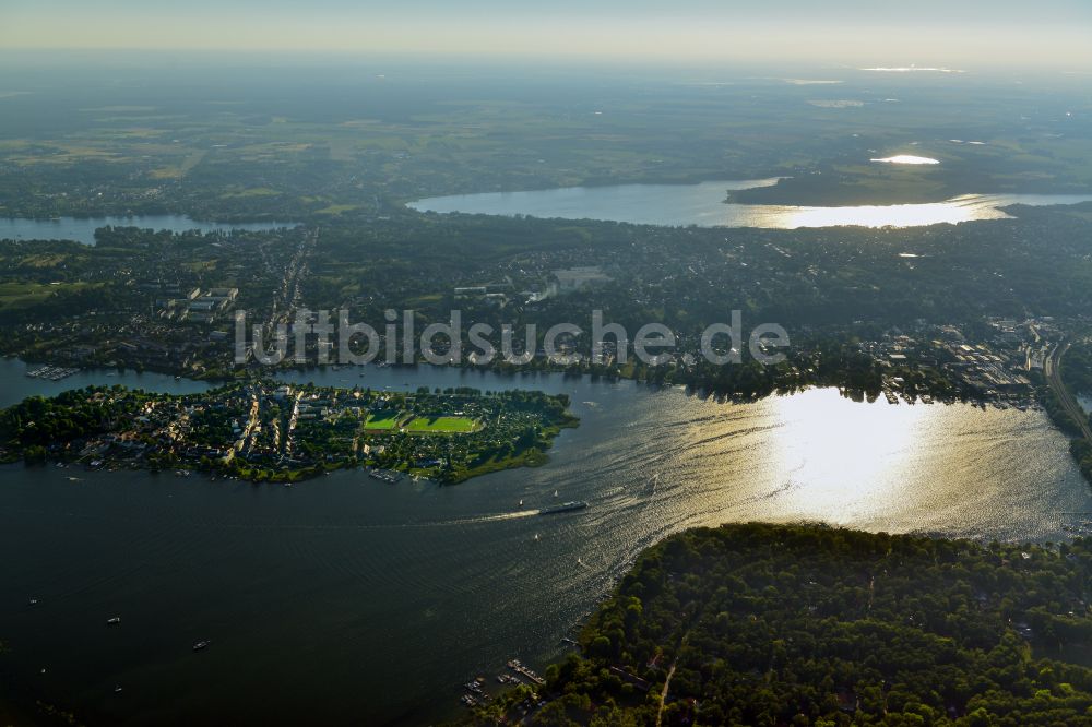 Luftbild Werder (Havel) - Insel Werder mit Ortsbereich in Werder (Havel) im Bundesland Brandenburg, Deutschland