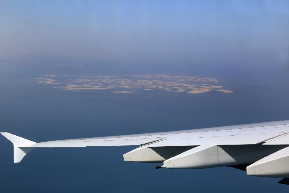 Luftbild Dubai - Inselgruppe The World in Dubai, Vereinigte Arabische Emirate