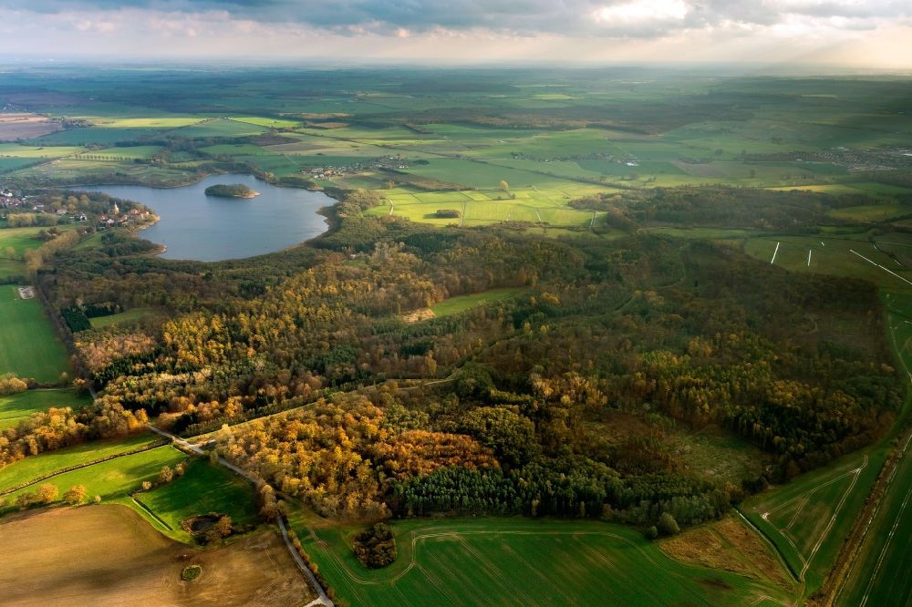 Ivenack von oben - Ivenacker Eichen in Ivenack im Bundesland Mecklenburg-Vorpommern