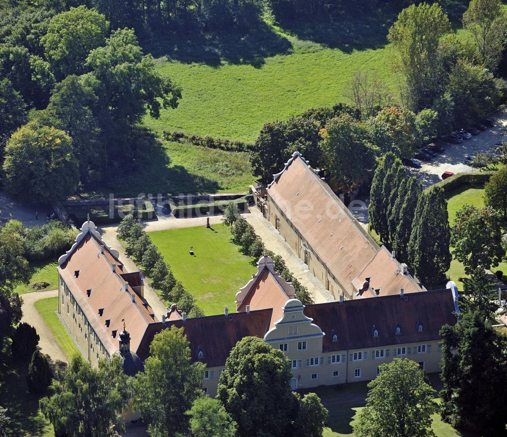 Darmstadt aus der Vogelperspektive: Jagdschloss Kranichstein