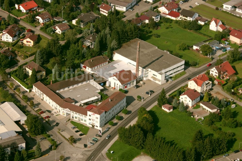 Bodelshausen aus der Vogelperspektive: Joma-Politec Kunststofftechnik GmbH in Bodelshausen im Bundesland Baden-Württemberg, Deutschland