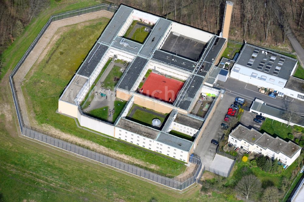 Aschaffenburg aus der Vogelperspektive: Justizvollzugsanstalt in Aschaffenburg im Bundesland Bayern, Deutschland