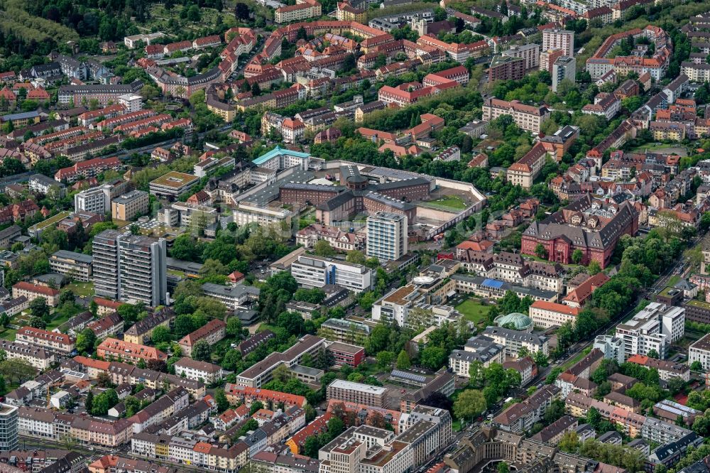 Luftbild Freiburg im Breisgau - Justizvollzugsanstalt Freiburg im Bundesland Baden-Württemberg, Deutschland