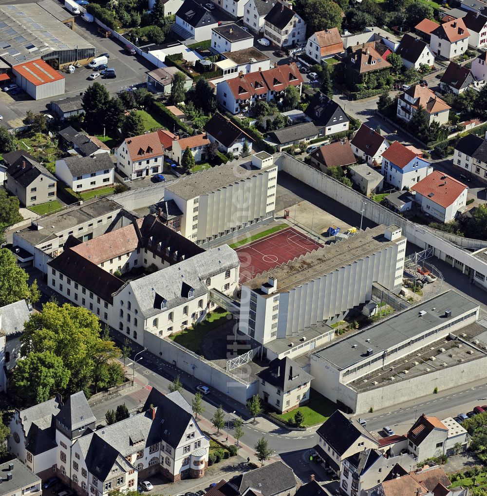 Dieburg aus der Vogelperspektive: Justizvollzugsanstalt JVA in Dieburg im Bundesland Hessen, Deutschland