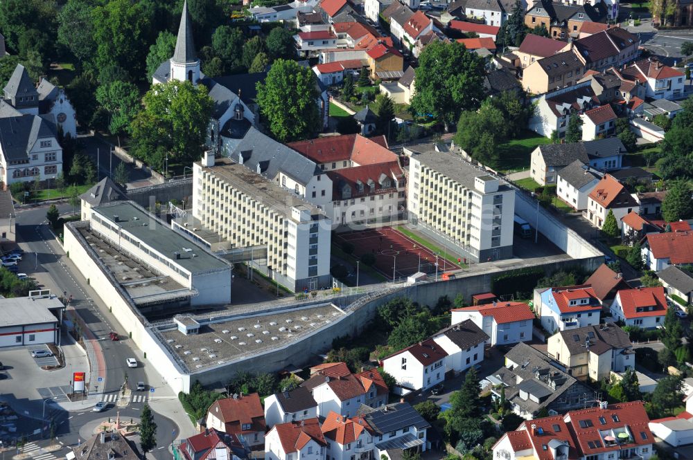 Luftaufnahme Dieburg - Justizvollzugsanstalt JVA in Dieburg im Bundesland Hessen, Deutschland