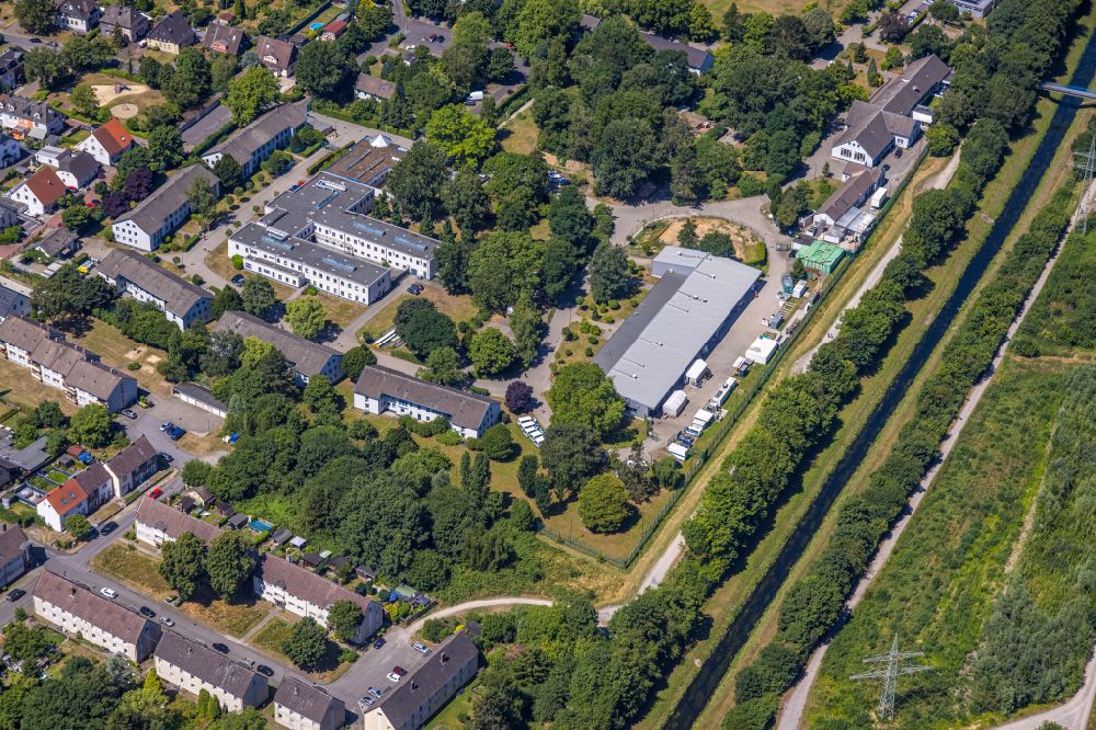 Luftaufnahme Ickern - Justizvollzugsanstalt JVA Justizvollzugsanstalt Castrop-Rauxel in Ickern im Bundesland Nordrhein-Westfalen, Deutschland