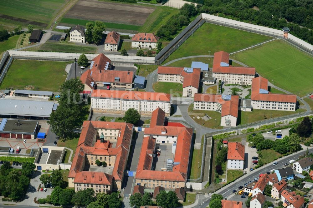 Luftbild Bayreuth - Justizvollzugsanstalt JVA Justizvollzugsanstalt St. Georgen-Bayreuth in Bayreuth im Bundesland Bayern, Deutschland