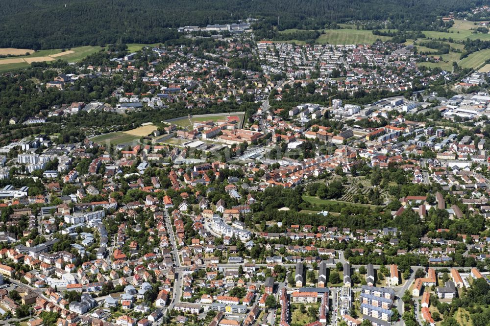 Luftbild Bayreuth - Justizvollzugsanstalt JVA Justizvollzugsanstalt St. Georgen-Bayreuth in Bayreuth im Bundesland Bayern, Deutschland