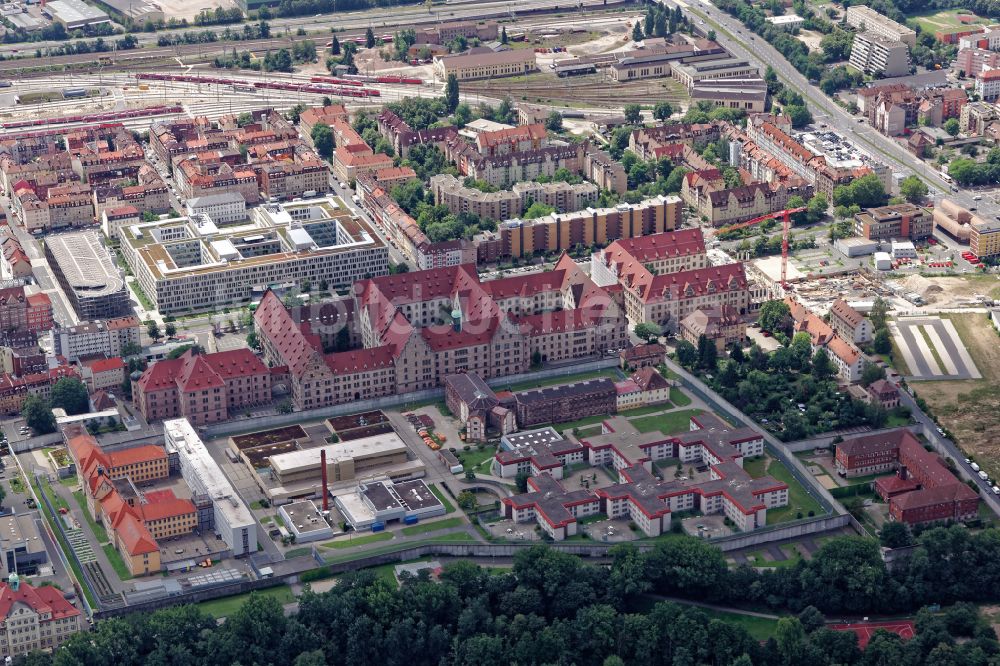 Luftbild Nürnberg - Justizvollzugsanstalt JVA JVA Nürnberg in Nürnberg im Bundesland Bayern, Deutschland