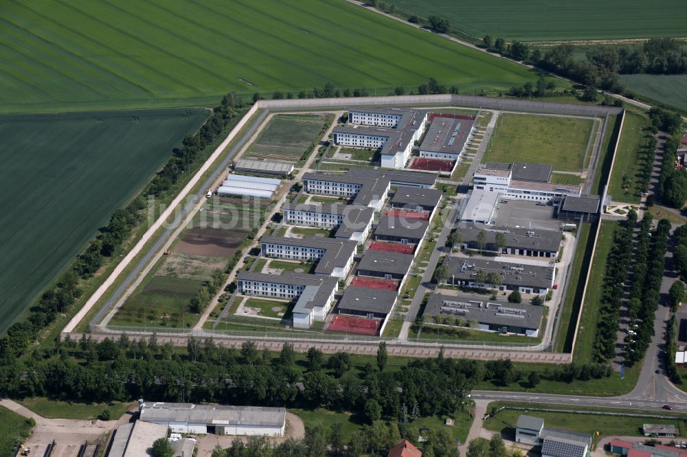 Luftaufnahme Tonna - Justizvollzugsanstalt JVA im Ortsteil Gräfentonna in Tonna im Bundesland Thüringen, Deutschland