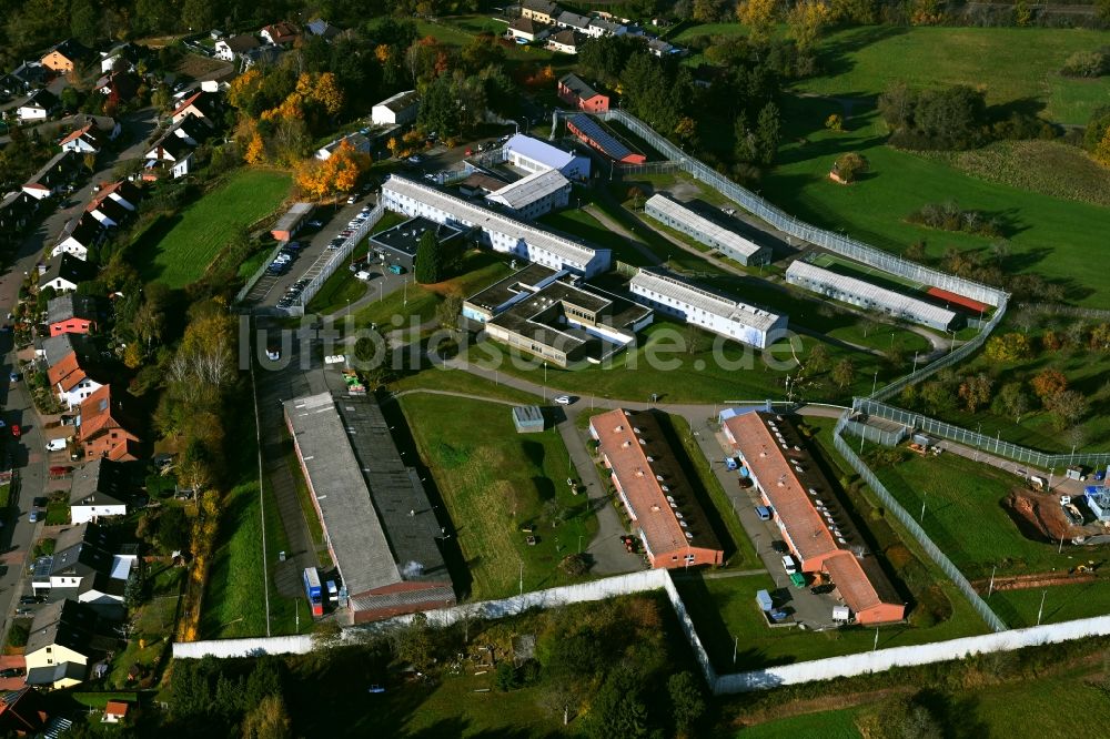 Luftaufnahme Ottweiler - Justizvollzugsanstalt JVA in Ottweiler im Bundesland Saarland, Deutschland