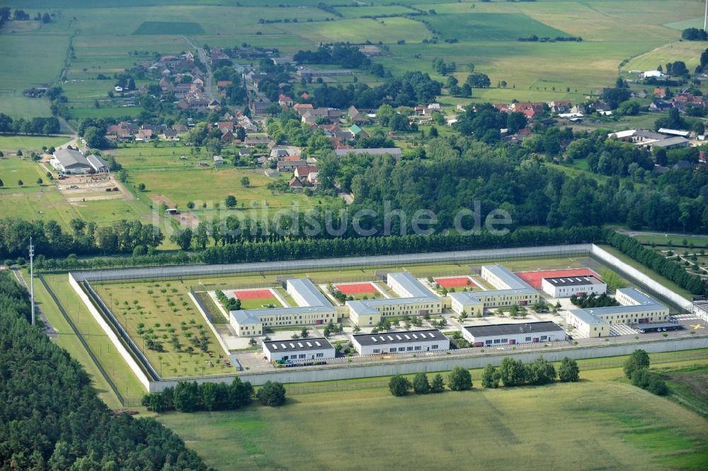 Luftbild Wulkow - Justizvollzugsanstalt Nord-Brandenburg Teilanstalt Neuruppin-Wulkow in Wulkow im Bundesland Brandenburg, Deutschland